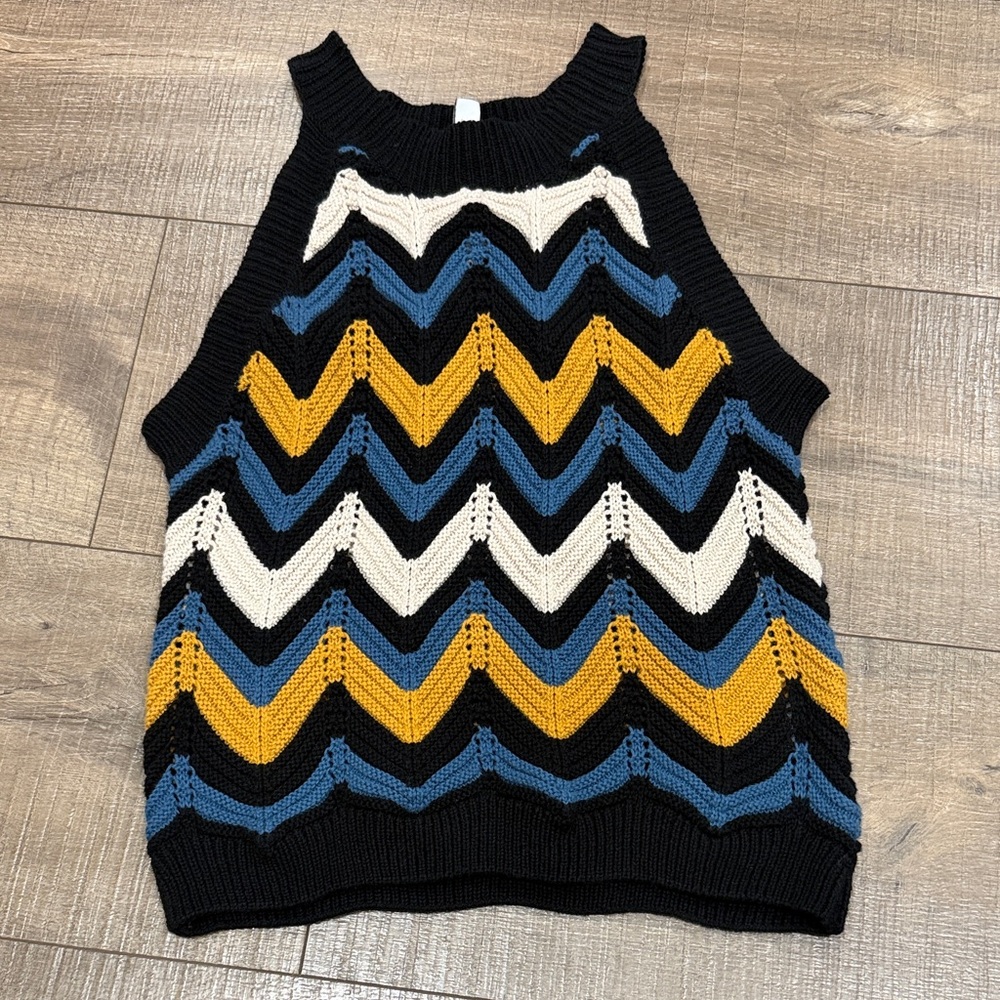 Knit tank cropped